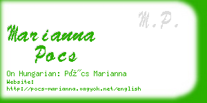 marianna pocs business card